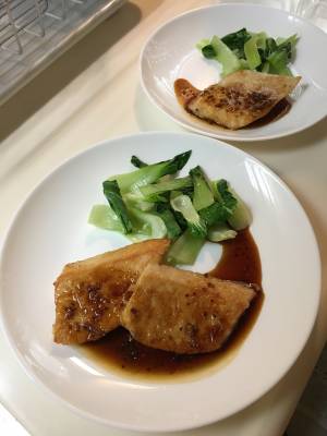 かじきのソテー 粒マスタードソース