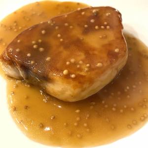 かじきのソテー 粒マスタードソース