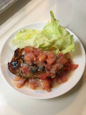 塩麹トマトチキン
