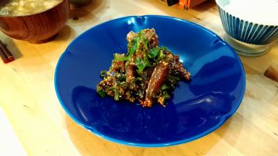 あじのユッケ風