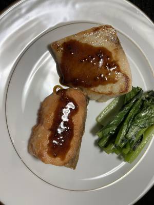 かじきのソテー 粒マスタードソース