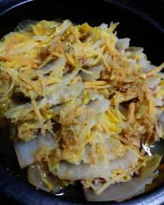 白菜としょうがの柚子こしょう鍋