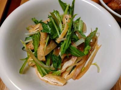 焼き油揚げのサラダ