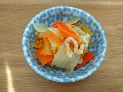 白菜と油揚げの炒め煮