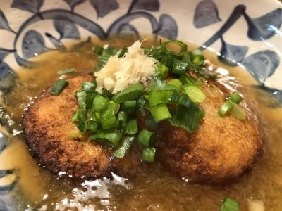 れんこんもちの揚げだし