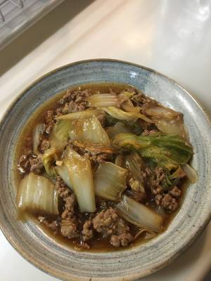 ひき肉と白菜のオイスターうま煮