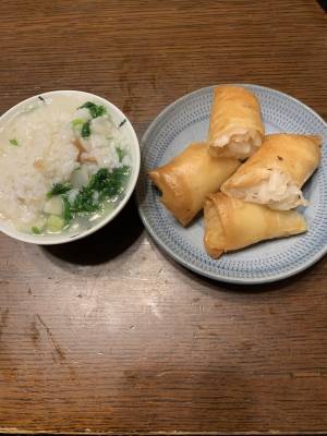 大根とえびの春巻