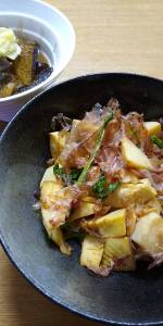 たけのことこんにゃくのおかか煮