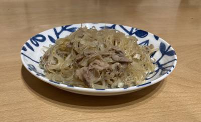 ささ身と春雨のオイスターソース炒め