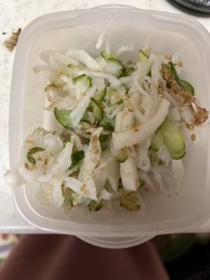 大根とかまぼこのあえもの