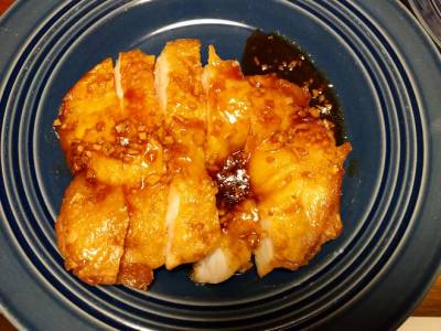 鶏もも肉のにんにく照り焼き