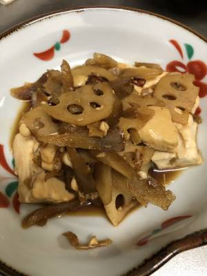 きんぴら豆腐