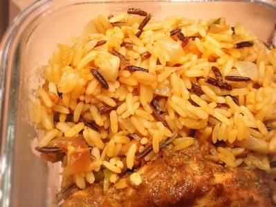 キヌアと胚芽米のエスニックライス