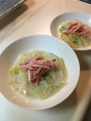 白菜のクリーム煮