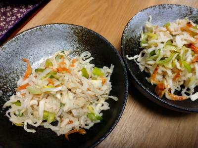 切り干し大根と桜えびの塩炒め