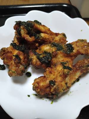 手羽元の塩のりまぶし