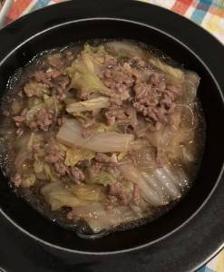 ひき肉と白菜のオイスターうま煮