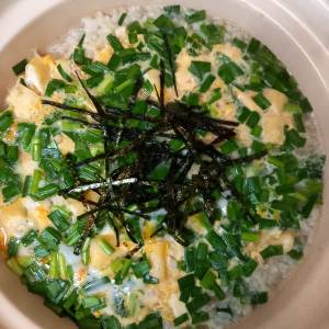 にら卵雑炊