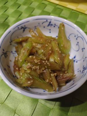 セロリのきんぴら