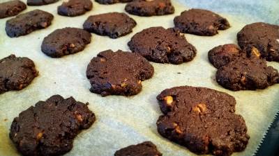 塩チョコナッツクッキー