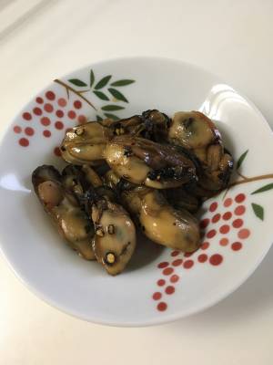 かきの黒こしょう煮