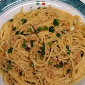 納豆スパゲティ