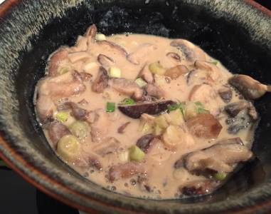 きのこの豆乳あえ