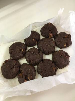 塩チョコナッツクッキー