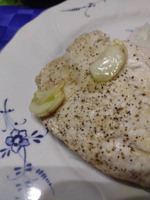 チーズささ身のガーリックソテー