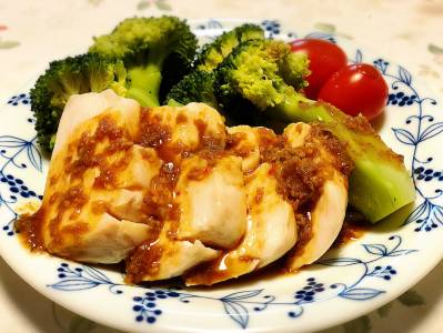 キャベツのザク切り蒸し よだれ鶏風