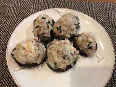 しいたけとえび団子のごちそう蒸し