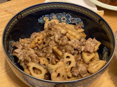 豚肉とれんこんの炒め煮