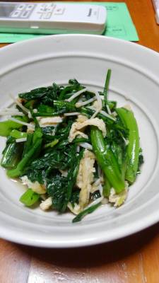 春菊と油揚のおひたし