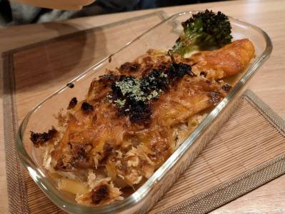 さけとほうれんそうのグラタン