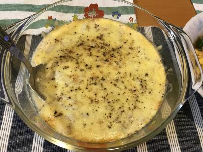 白菜とたらのグラタン