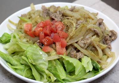 豚こまのカレーしょうが焼き