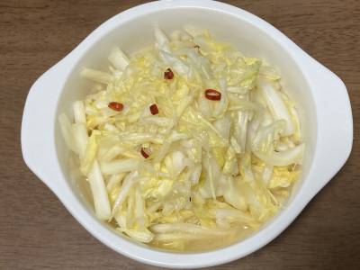 塩もみ白菜のラーパーツァイ風