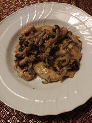 きのこと鶏の香り炒め