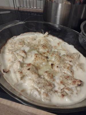 白菜とたらのグラタン