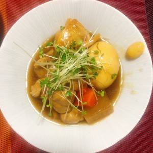 鶏もも肉の角煮風