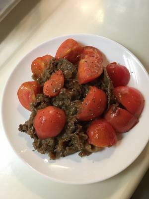 トマトと牛肉の炒め物