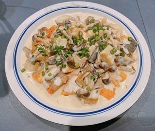 生ざけのソテーきのこクリームソース