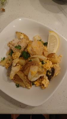 たらとじゃがいものポルトガル風炒め