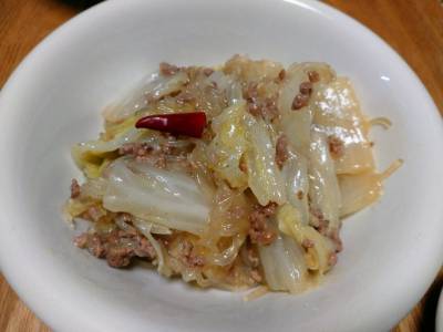ひき肉と白菜のオイスターうま煮