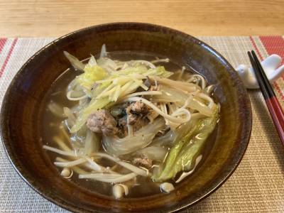 白菜とさば缶の煮物