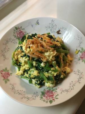 ほうれんそうと卵のラクうま炒め