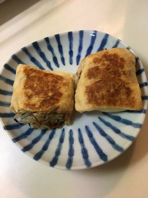 もやしのきつね焼き