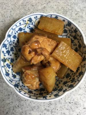 大根と鶏のオイスターソース煮