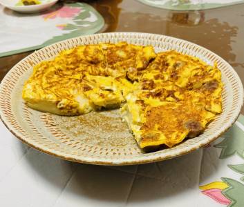 ソーセージのスペイン風オムレツ