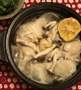 かぶとかきの昆布蒸し